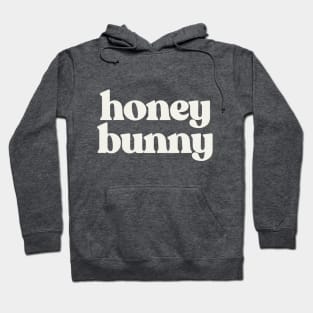 HONEY BUNNY Typographic Design Hoodie